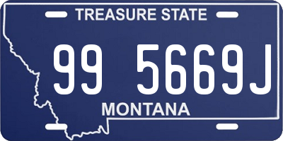 MT license plate 995669J