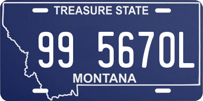 MT license plate 995670L