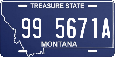 MT license plate 995671A