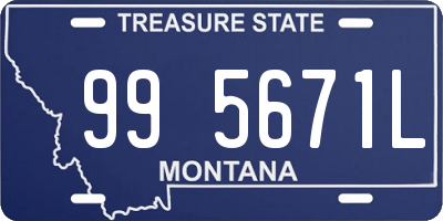 MT license plate 995671L