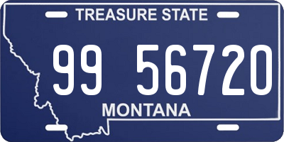 MT license plate 995672O