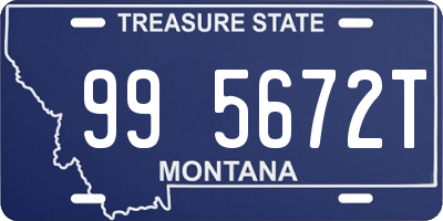 MT license plate 995672T