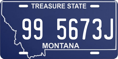 MT license plate 995673J