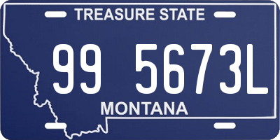 MT license plate 995673L