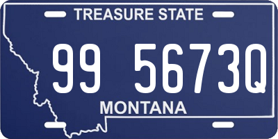 MT license plate 995673Q