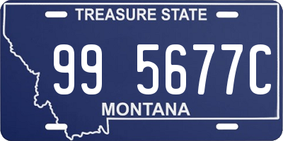 MT license plate 995677C