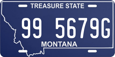 MT license plate 995679G