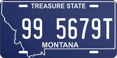 MT license plate 995679T