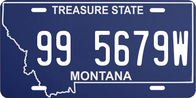 MT license plate 995679W