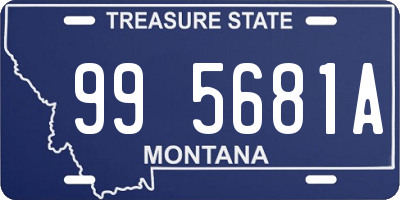 MT license plate 995681A