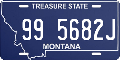MT license plate 995682J