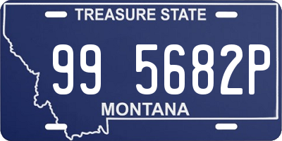 MT license plate 995682P
