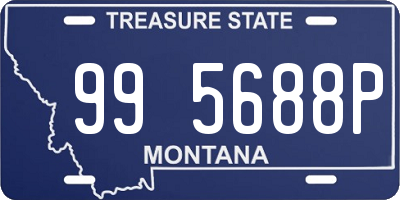 MT license plate 995688P