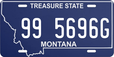 MT license plate 995696G