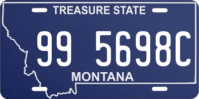 MT license plate 995698C