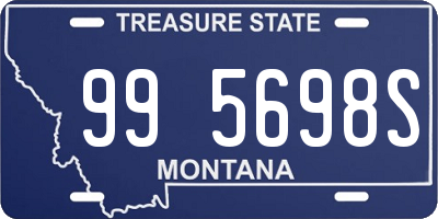 MT license plate 995698S