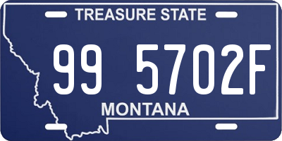 MT license plate 995702F