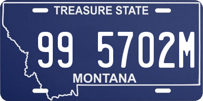 MT license plate 995702M