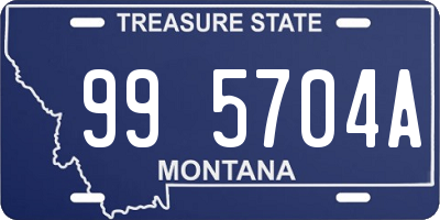 MT license plate 995704A