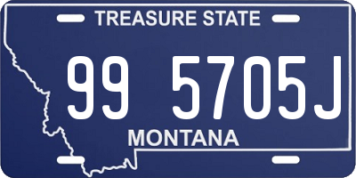 MT license plate 995705J