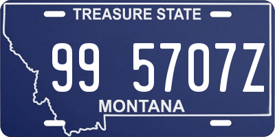 MT license plate 995707Z