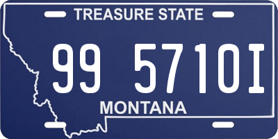 MT license plate 995710I