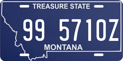 MT license plate 995710Z