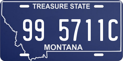 MT license plate 995711C