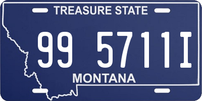 MT license plate 995711I