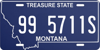 MT license plate 995711S