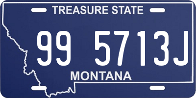 MT license plate 995713J