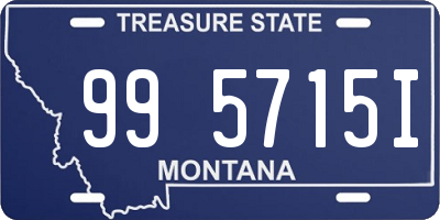 MT license plate 995715I