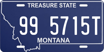 MT license plate 995715T