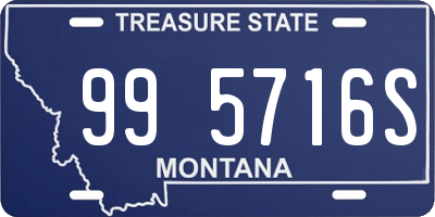 MT license plate 995716S