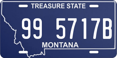 MT license plate 995717B