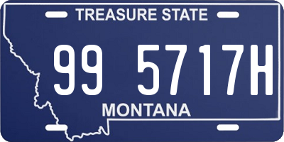 MT license plate 995717H