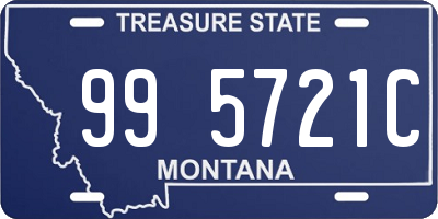 MT license plate 995721C