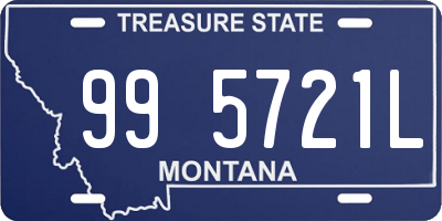 MT license plate 995721L