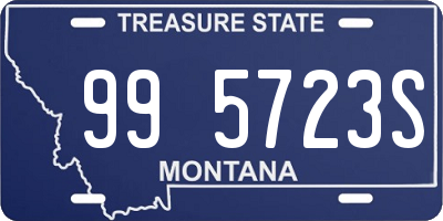 MT license plate 995723S