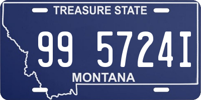 MT license plate 995724I