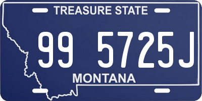 MT license plate 995725J