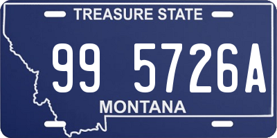 MT license plate 995726A