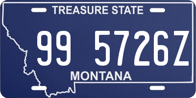 MT license plate 995726Z