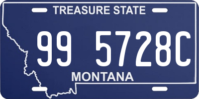 MT license plate 995728C