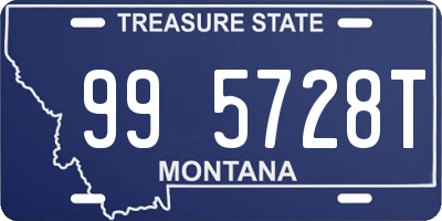 MT license plate 995728T