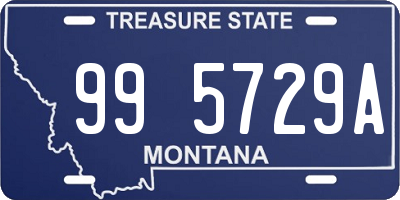 MT license plate 995729A