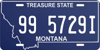 MT license plate 995729I