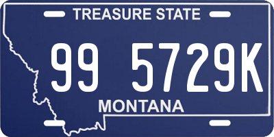 MT license plate 995729K