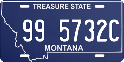 MT license plate 995732C