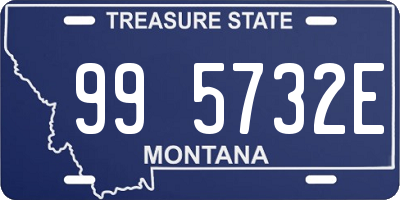 MT license plate 995732E